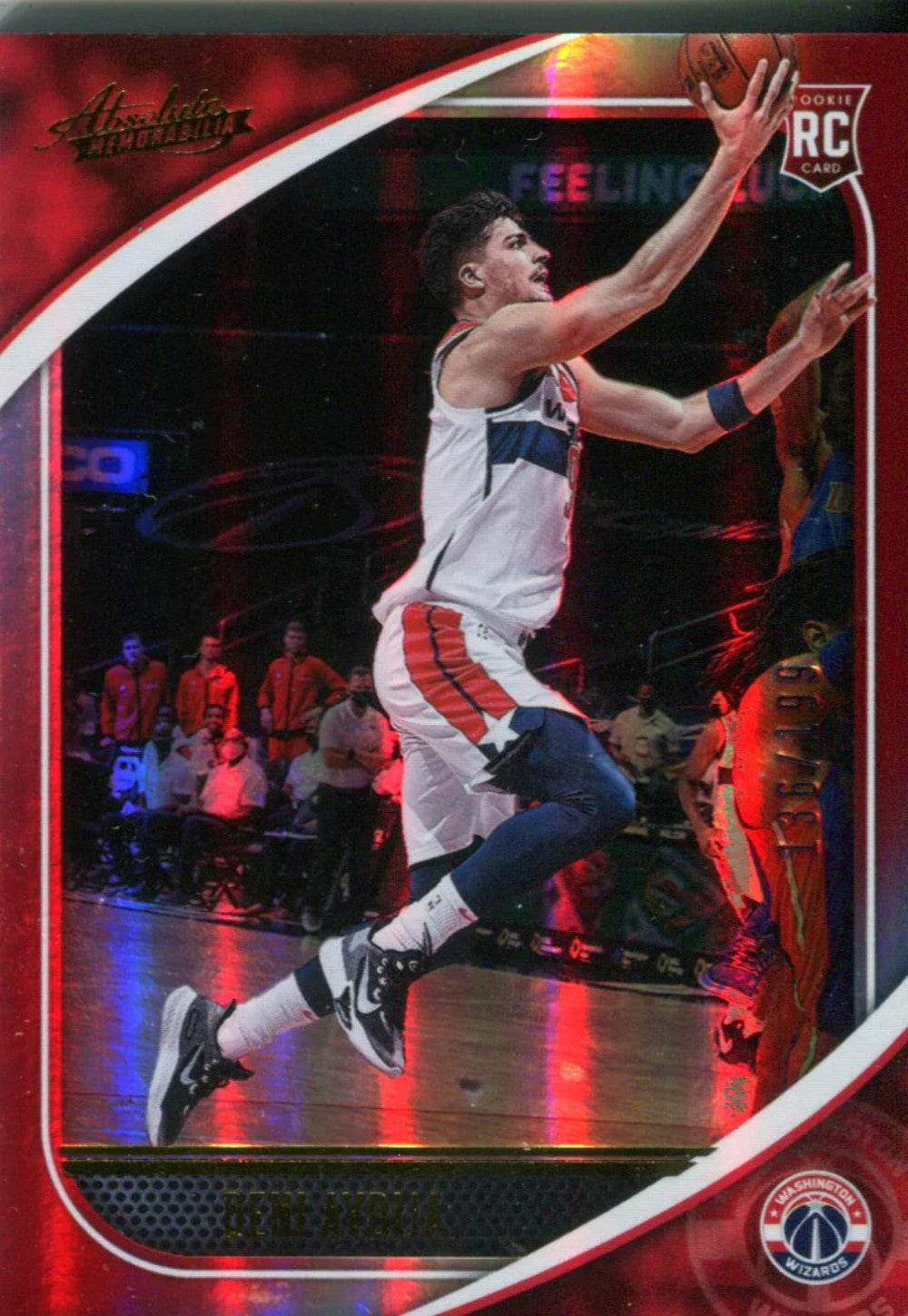 Deni Avdija 2020 Panini Absolute Red Rookie Card 136/199 #99
