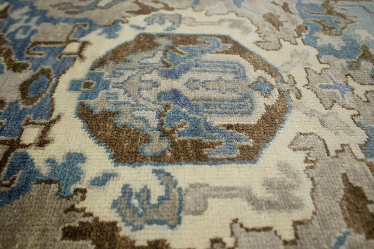 9X12 Ft Handmade Classic Osh Chobi Floral Rug