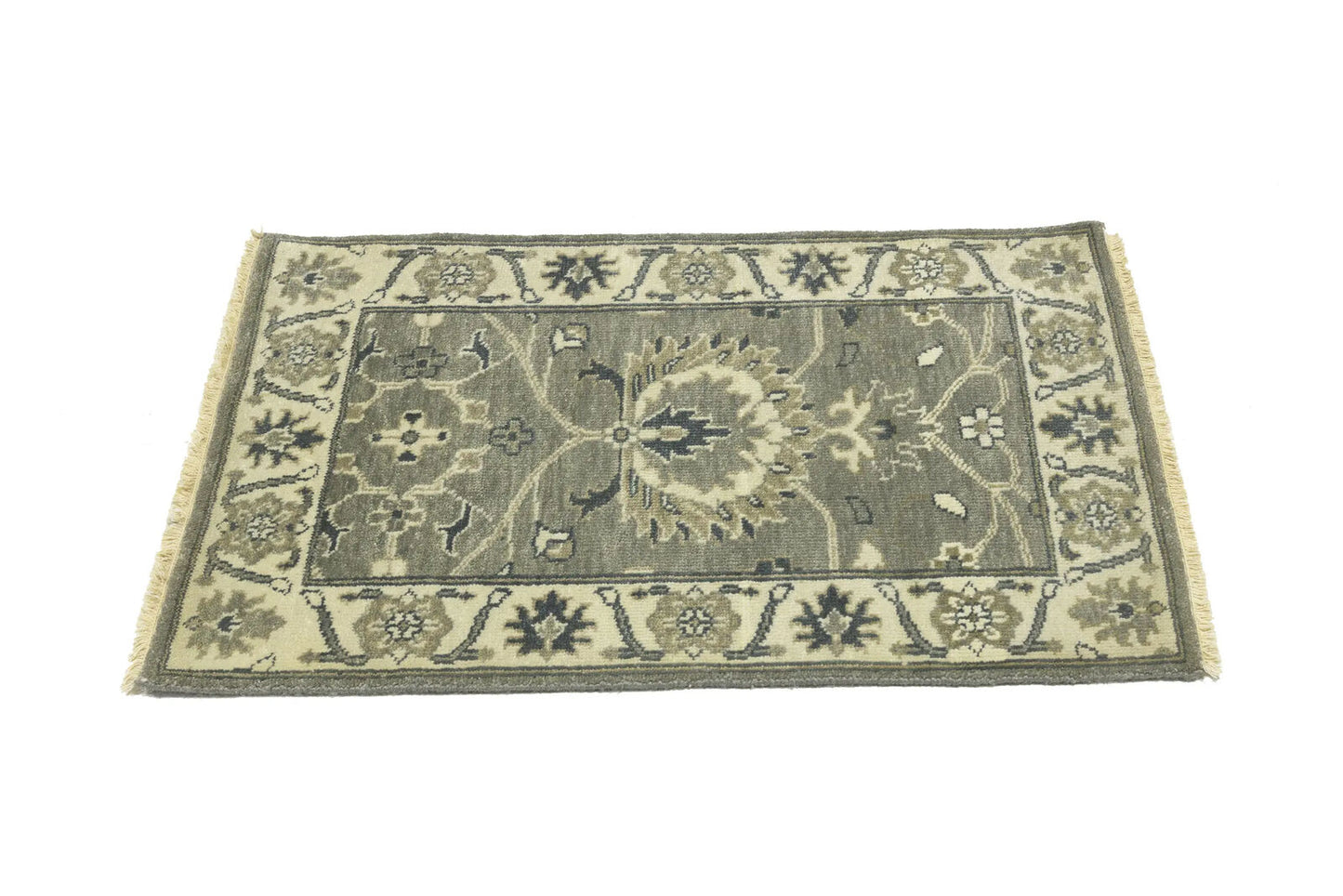 2X3 Ft Handmade Oushak Chobi Peshawar Oriental