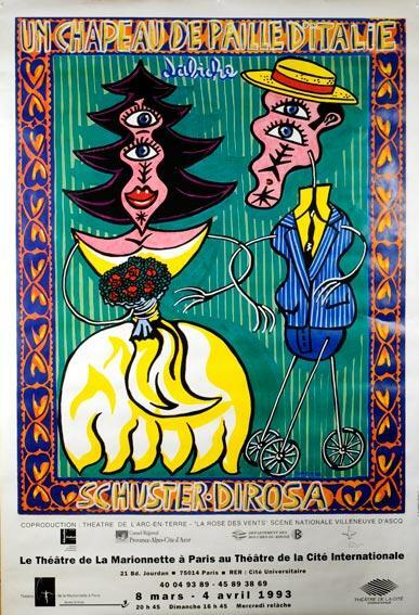 Herve Dirosa 1993 Chapeau De Paille By Original Serigraphie