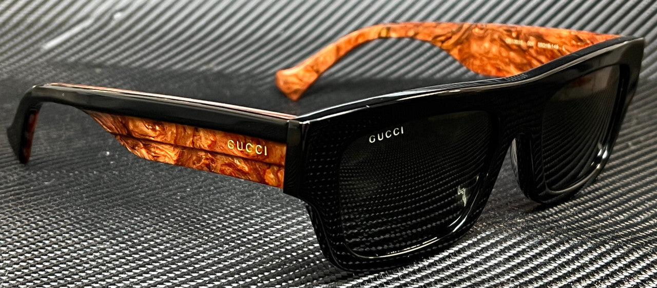 GUCCI GG1301S 001 Black Grey Men's 55 mm Large