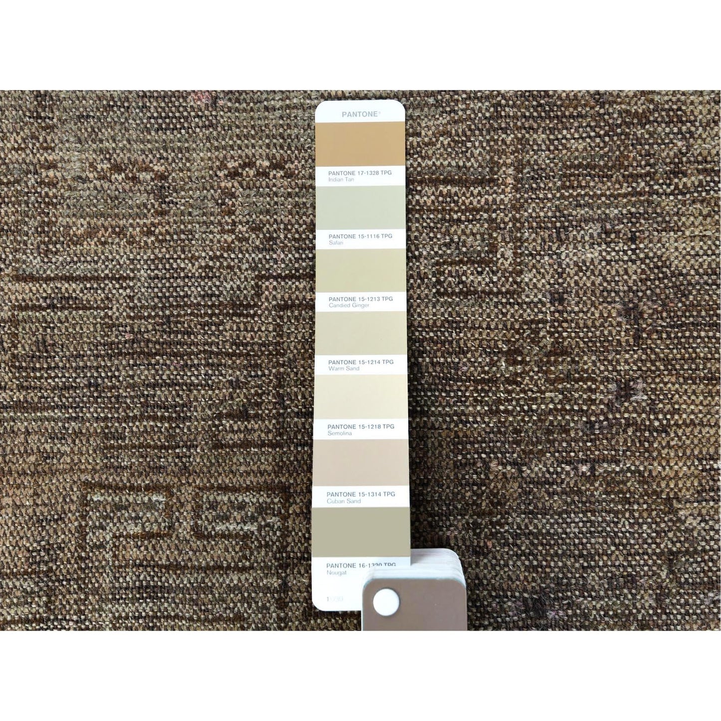 4'5"X7'2" Semi Antique Beige Farsian Sheeraz Handknotted Organic Wool Rug