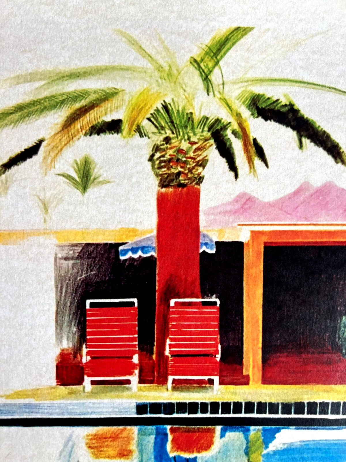 David Hockney Lithograph Coa Signed
