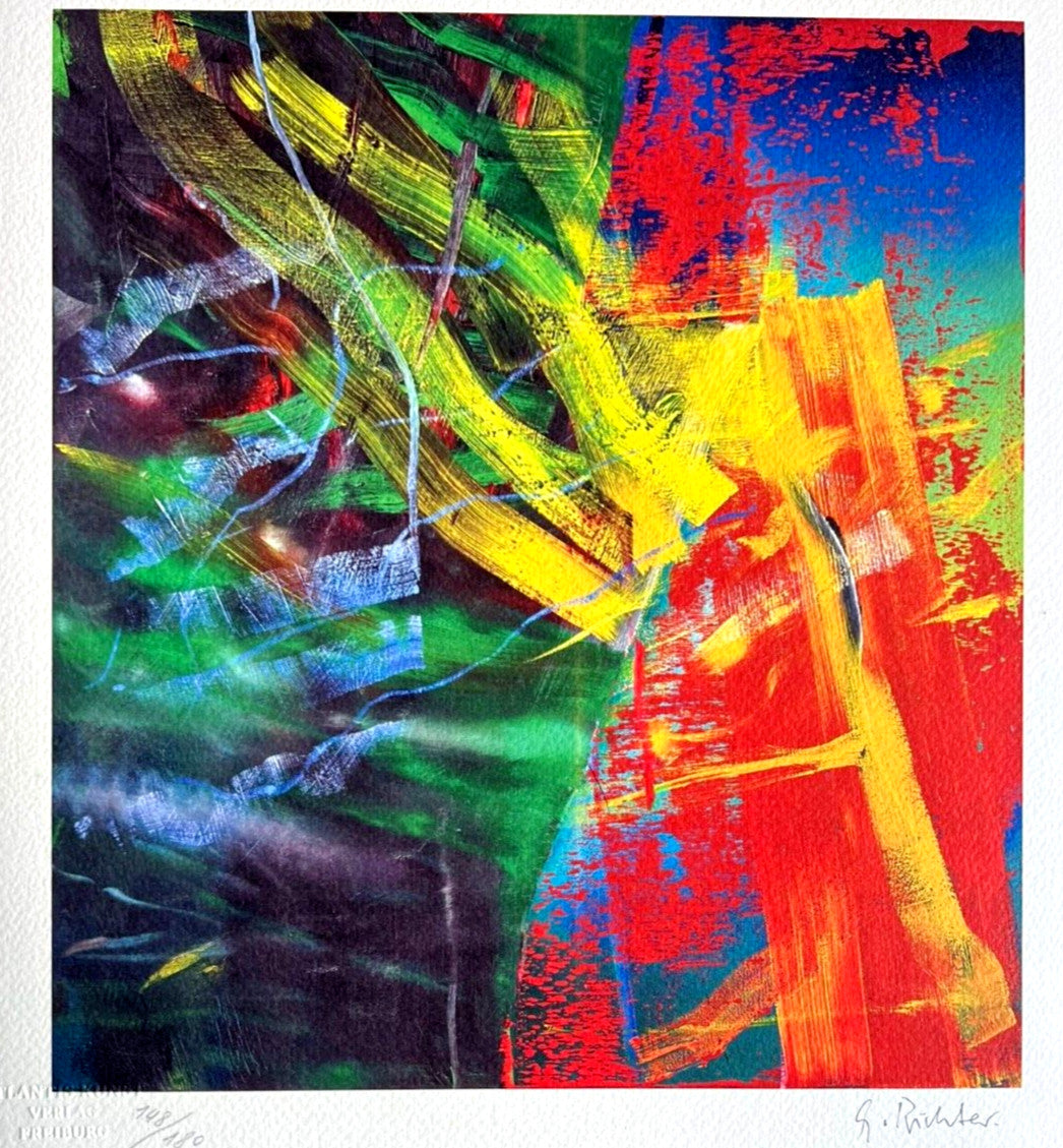Gerhard Richter Lithograph Signed Coa (Hand Numbered)