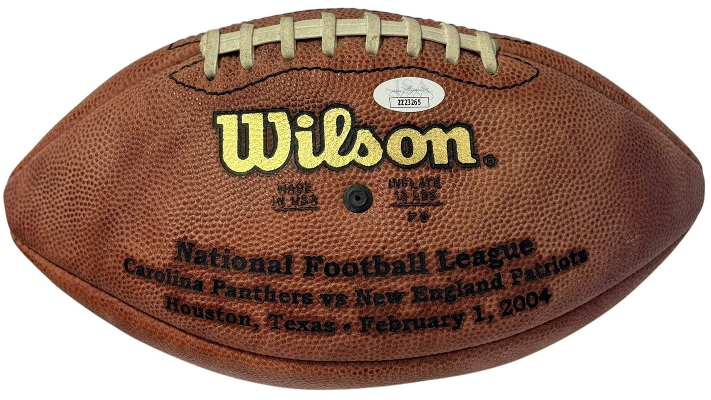 Tom Brady Autographed Official Wilson Super Bowl Xxxviii Nfl Football (Jsa)