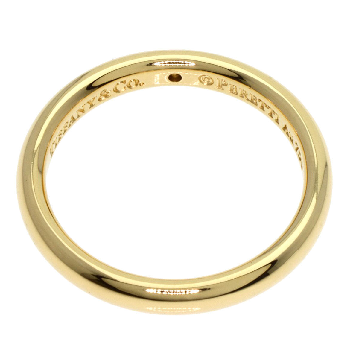Tiffany&Co. Ring Stacking Band 1P Diamond K18