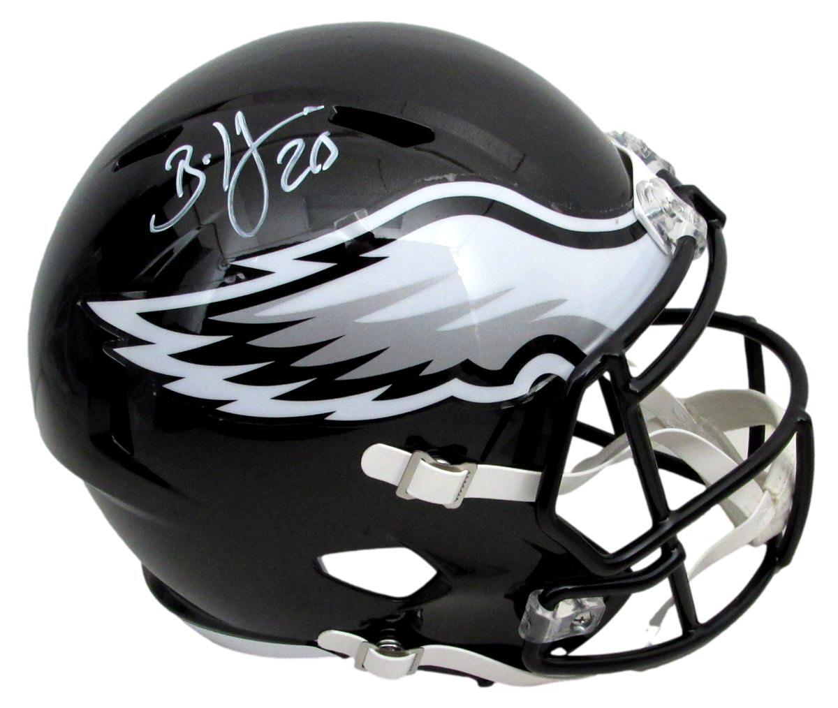 Brian Dawkins Signed Eagles Black Full Size Speed