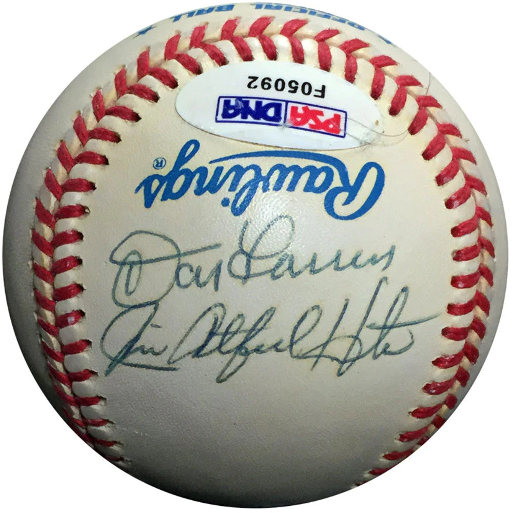 No Hitter Autographed Baseball With Nolan Ryan, Don Larsen & More (Psa)