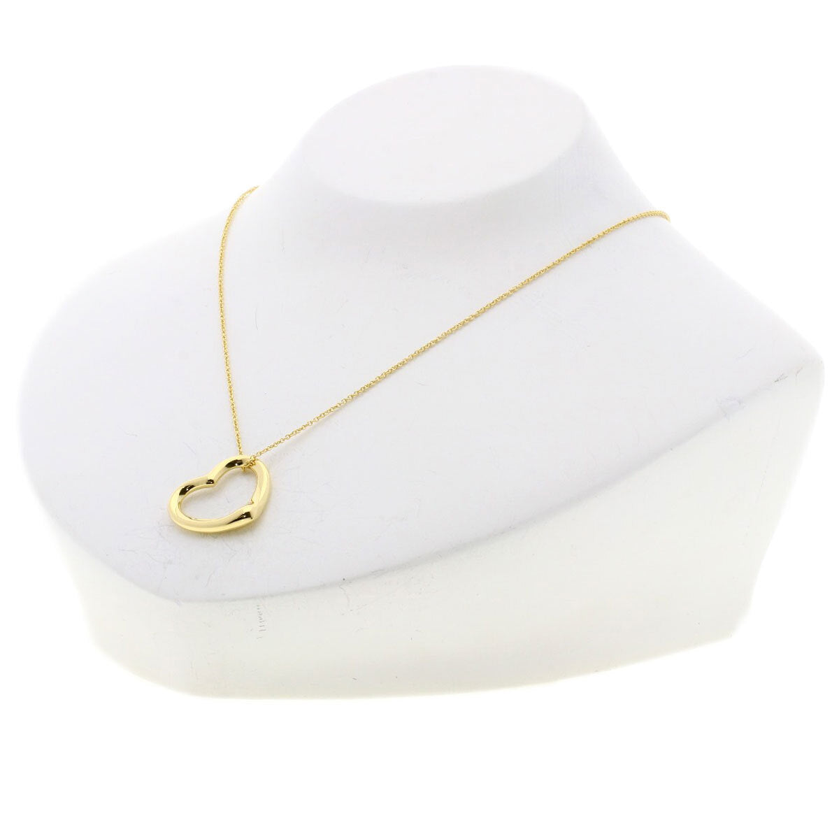 Tiffany&Co. Necklace Open Heart K18 Yellow Gold
