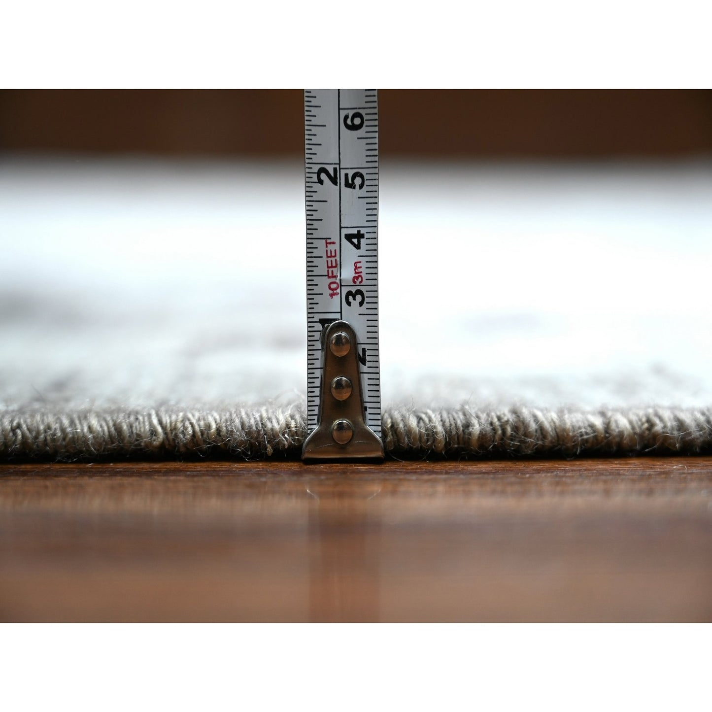 10'2"X14' Nevada Gray Hand Knotted Afghan Angora Oushak Oriental Rug