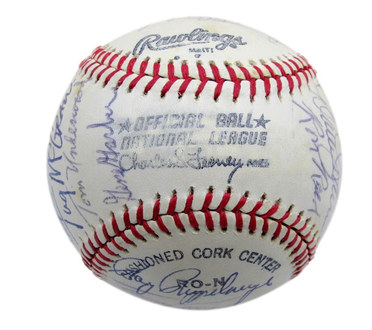 1977 Phillies Team Signed By 25 Onl Baseball
