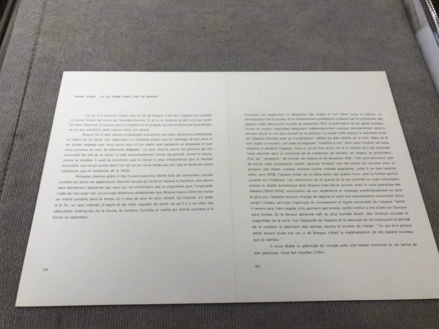 Georges Braque La Charrue " Lithograph Cubism Brown Plough Farming