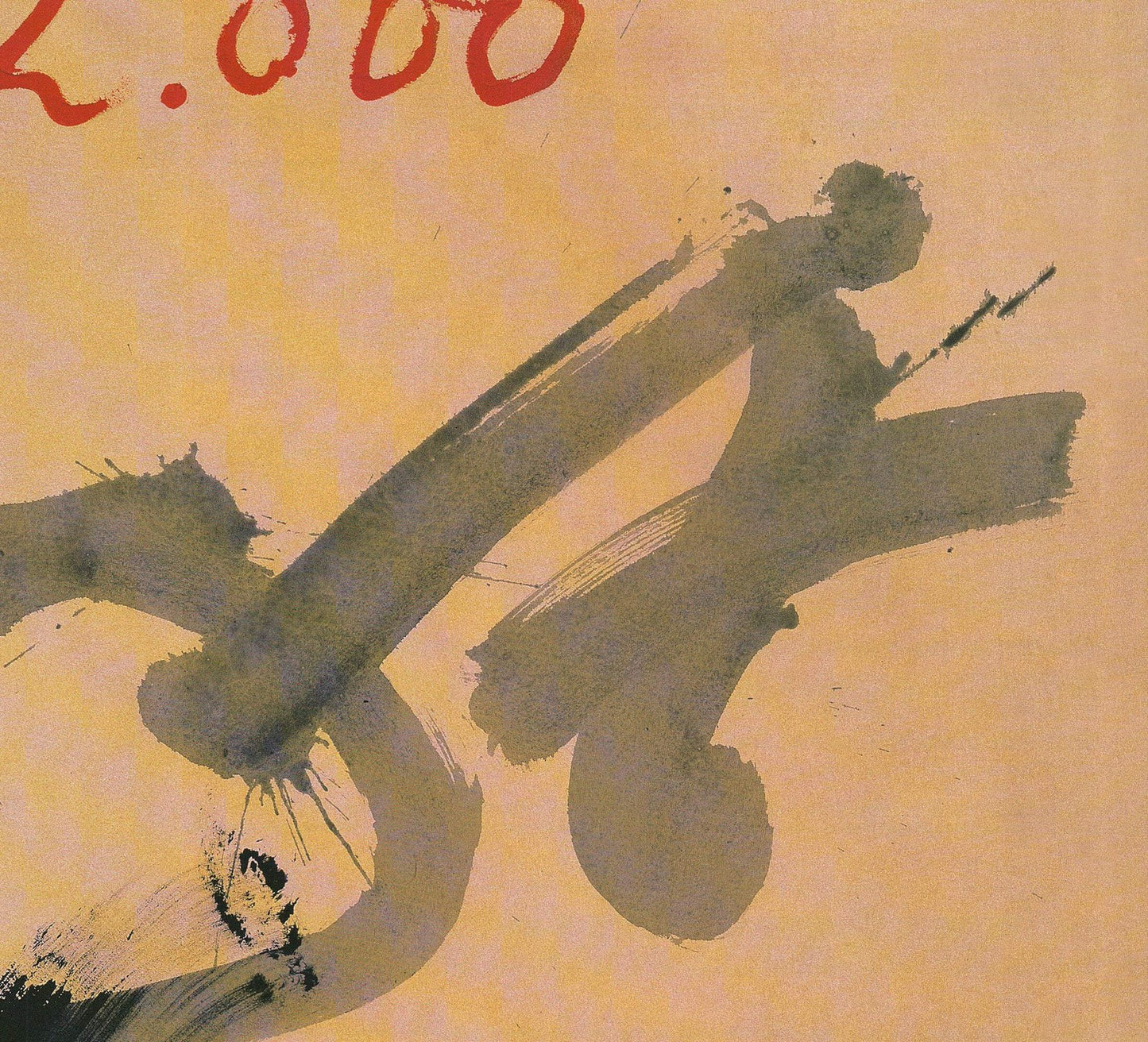 Expressionism ANTONI TAPIES Roland Garros French Open 29.5" x 22.5" Poster 2000