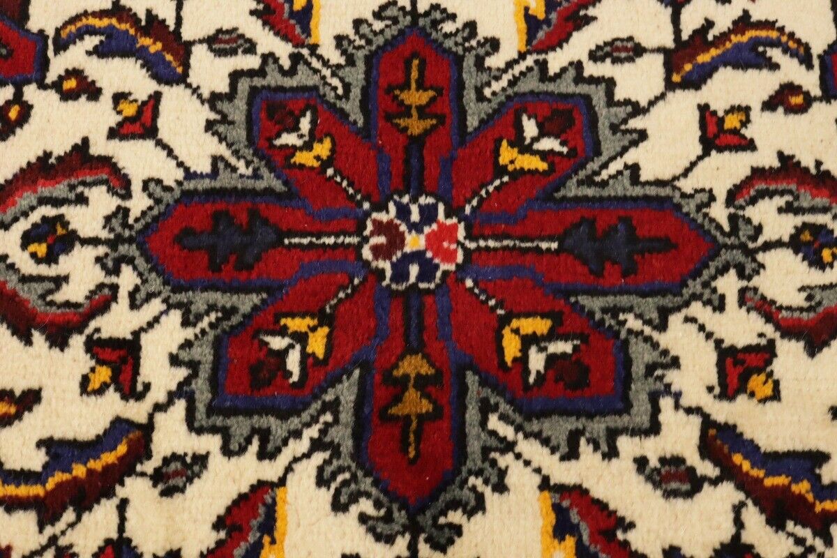 Vintage Handmade Tribal Geometric Oriental Rug