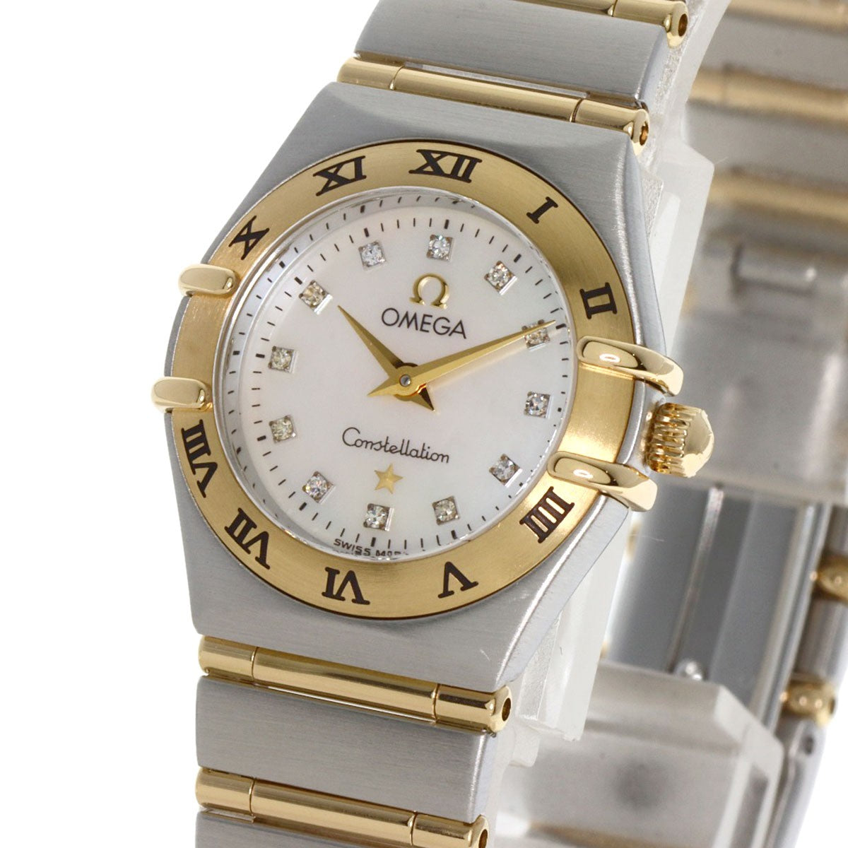 Omega Constellation Diamond Watches 1262.75.00 Stainless Steel/Ssxk18Yg Ladies