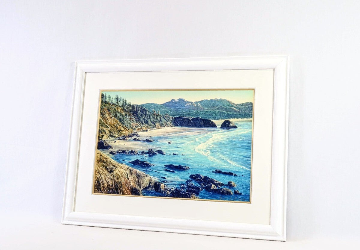 David Maes Gallegos 'Oregon Coast' 2003 Silkscreen Print, Limited Edition Of 300