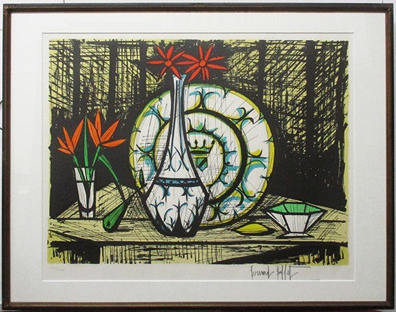 Bernard Buffet "Still Life With Pottery" Signed Lithograph 120/175 French Modern