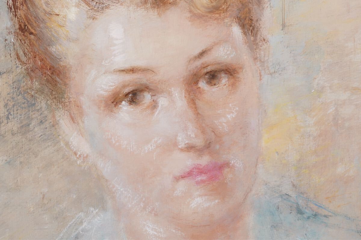 Antal Jancsek "Lady" Signed Oil Painting - Hungarian Contemporary Female Artist