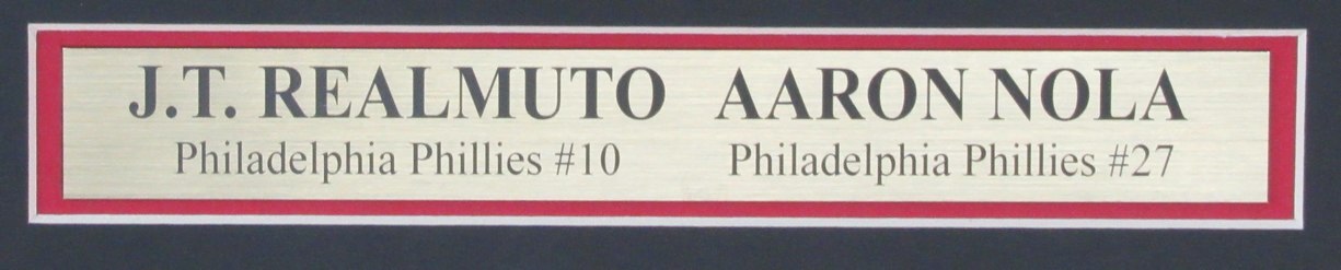 J.T. Realmuto/Aaron Nola Dual-Signed 16X20 Photo
