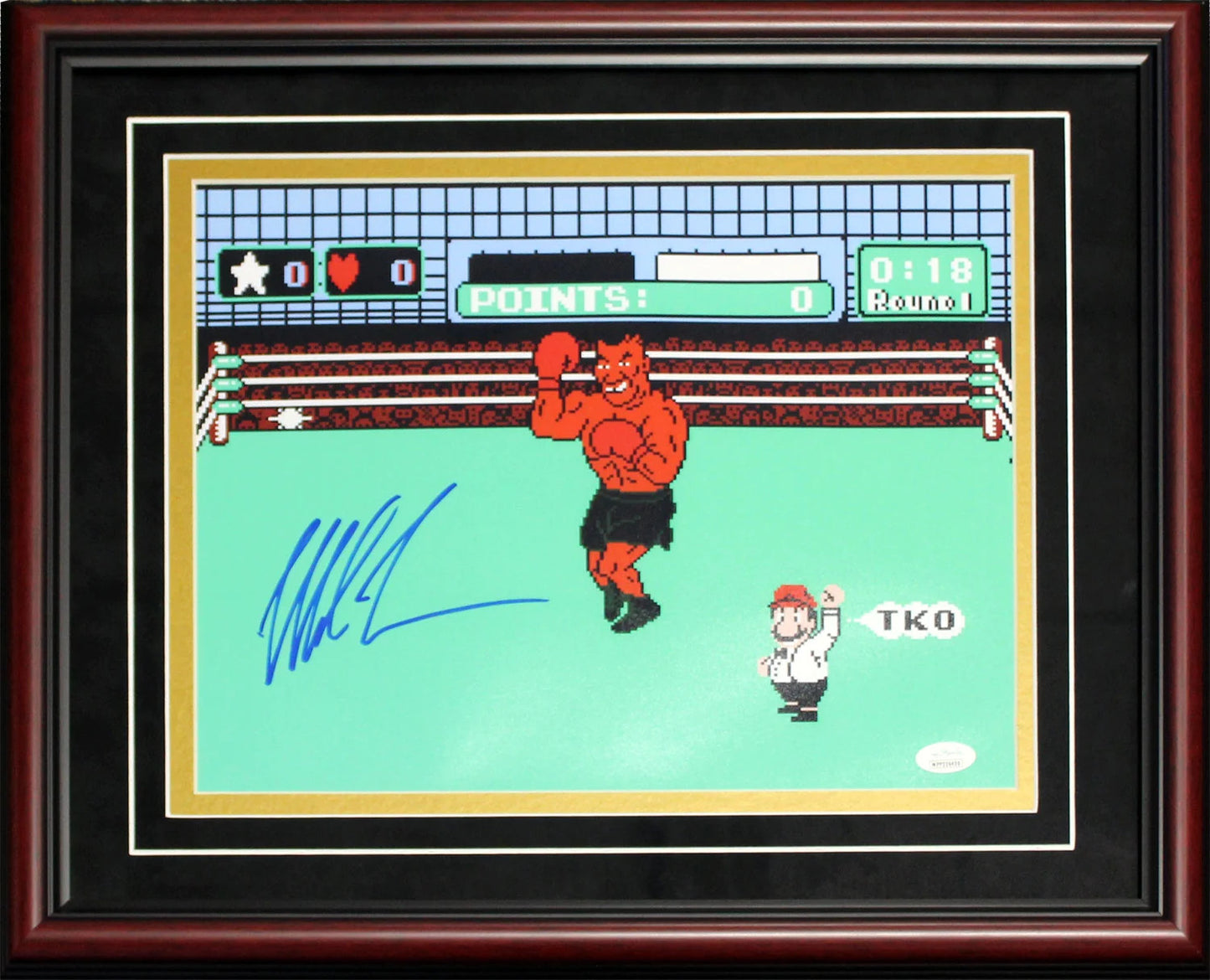 Mike Tyson Autographed Framed 8X10 Photo (Fiterman)