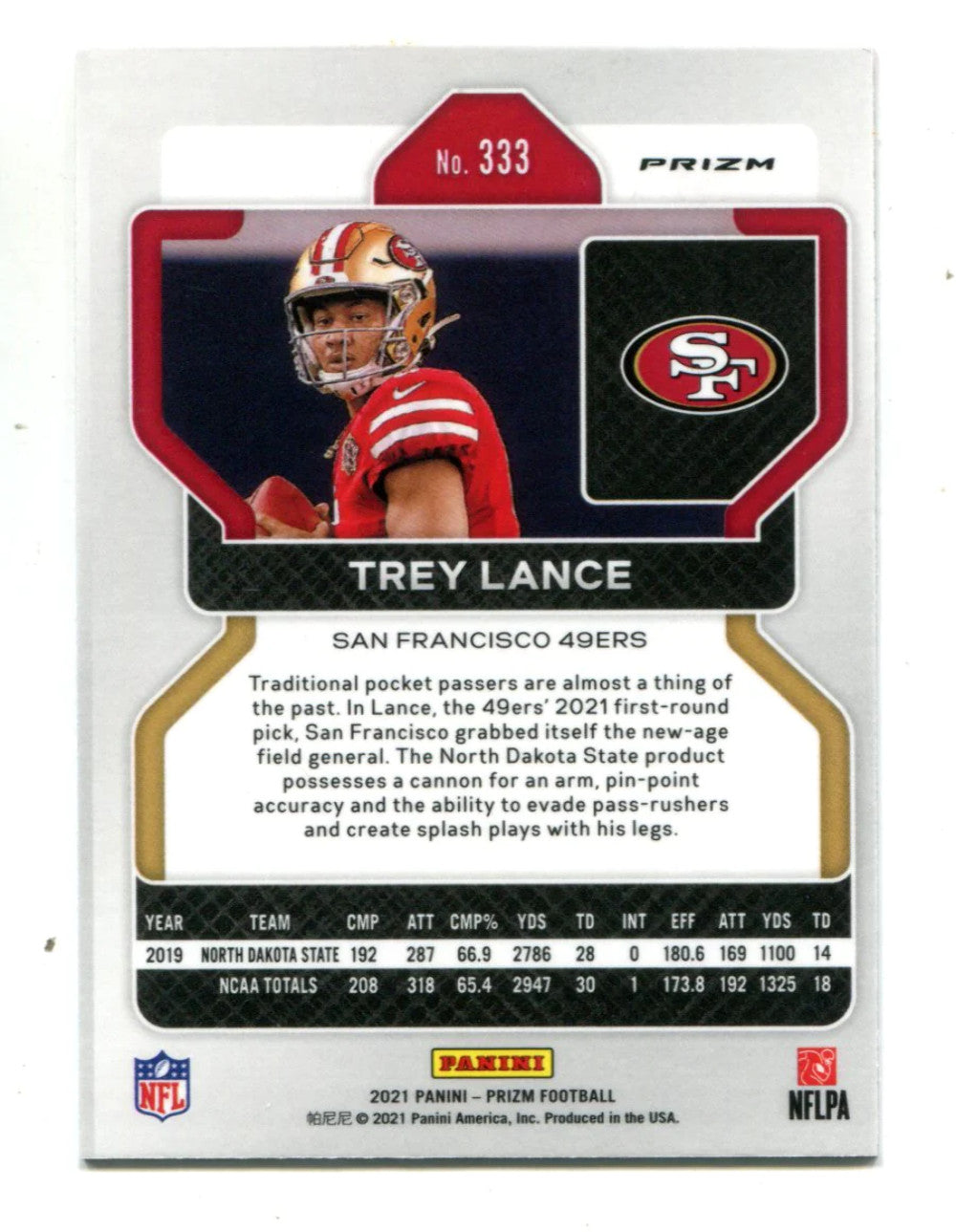 Trey Lance 2021 Panini Orange Disco Prizm #133
