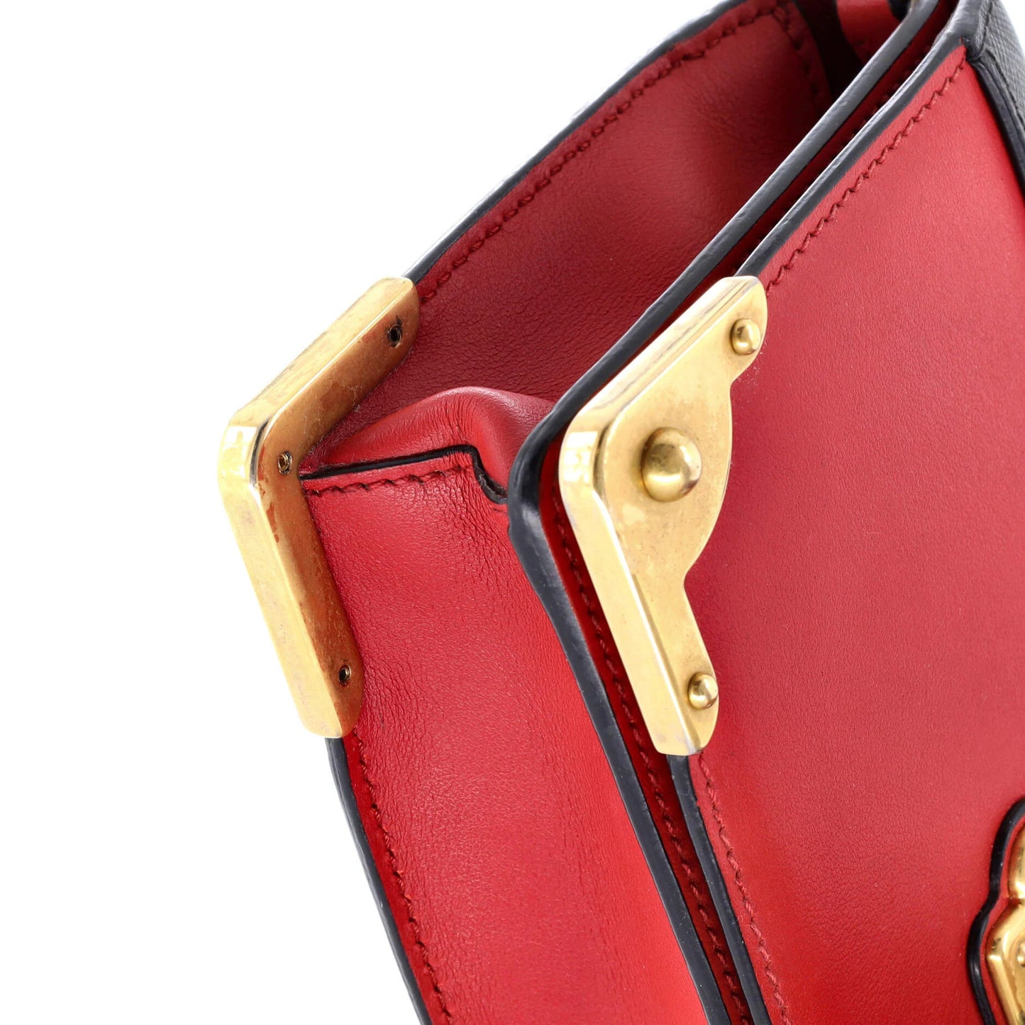 Prada Cahier Chain Clutch City Calf And Saffiano