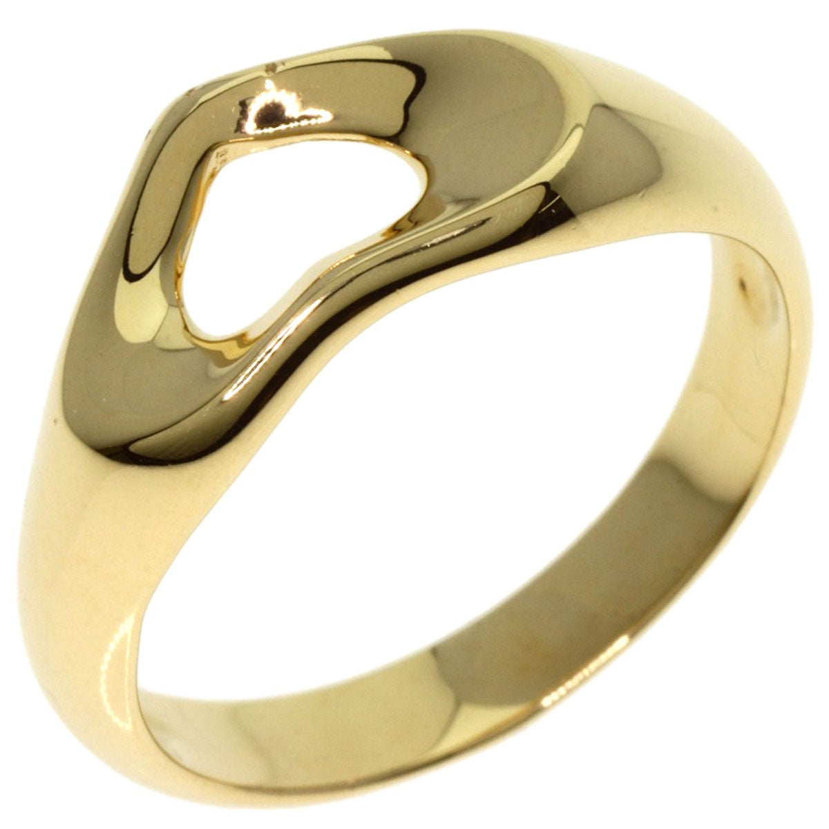 Tiffany&Co. Open Heart Ring K18 Yellow Gold