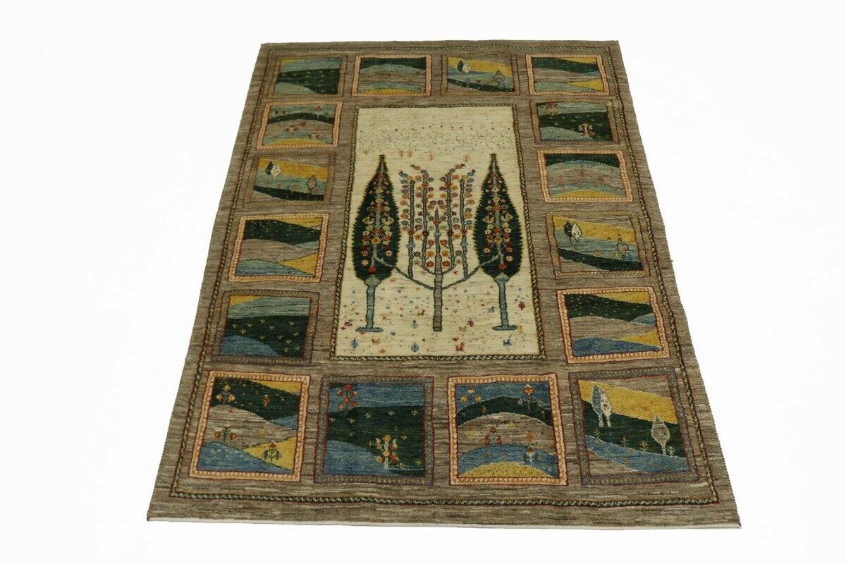Handmade One Of A Kind Landscape Design Gabbeh