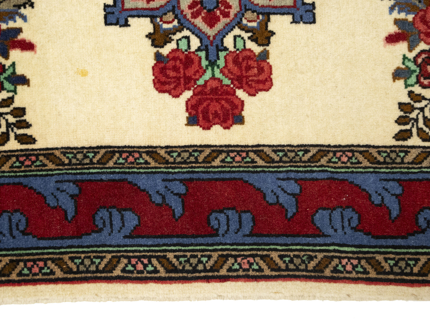 2X3 Ft Handmade Indo-Bidjar Oriental Rug Floral