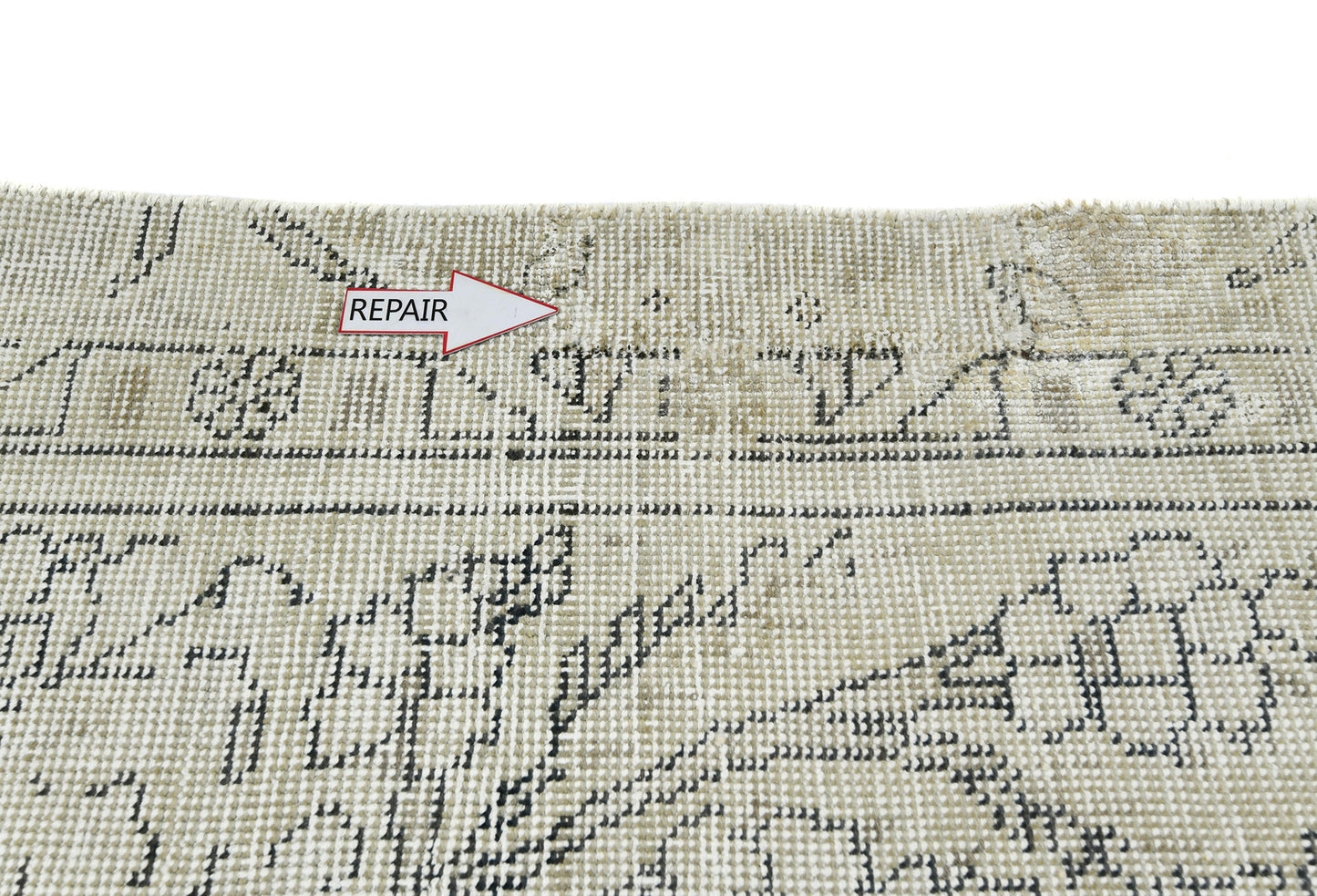 Distressed Vintage Medallion Oriental Rug Carpet