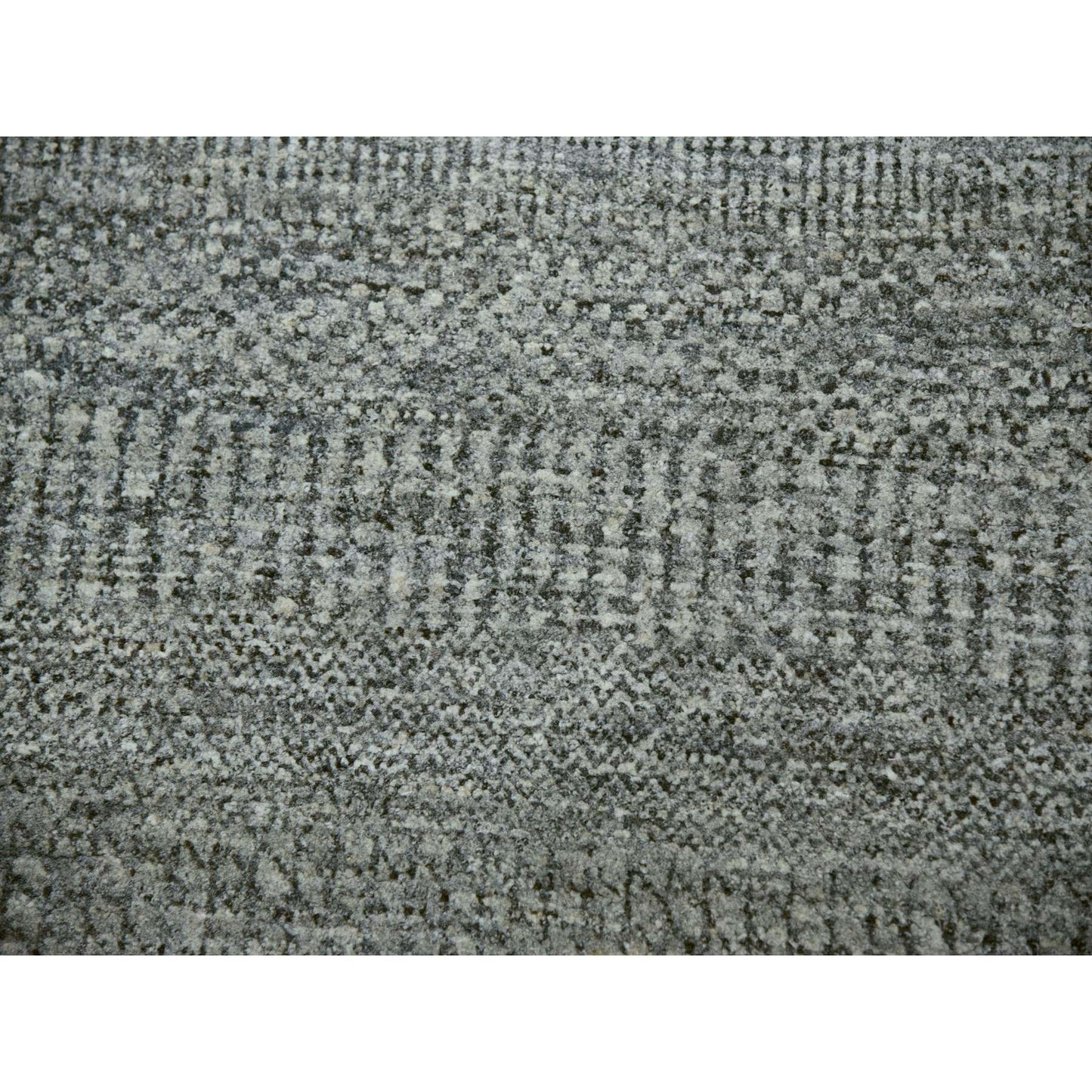 10'X10' Grandma Gray Undyed Modern Grass Hand Knotted Wool Oriental Rug