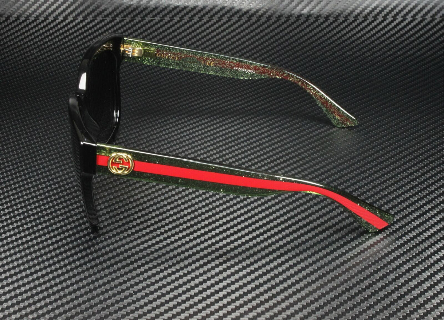 GUCCI GG0034SN 002 Black/Green Square 54 mm