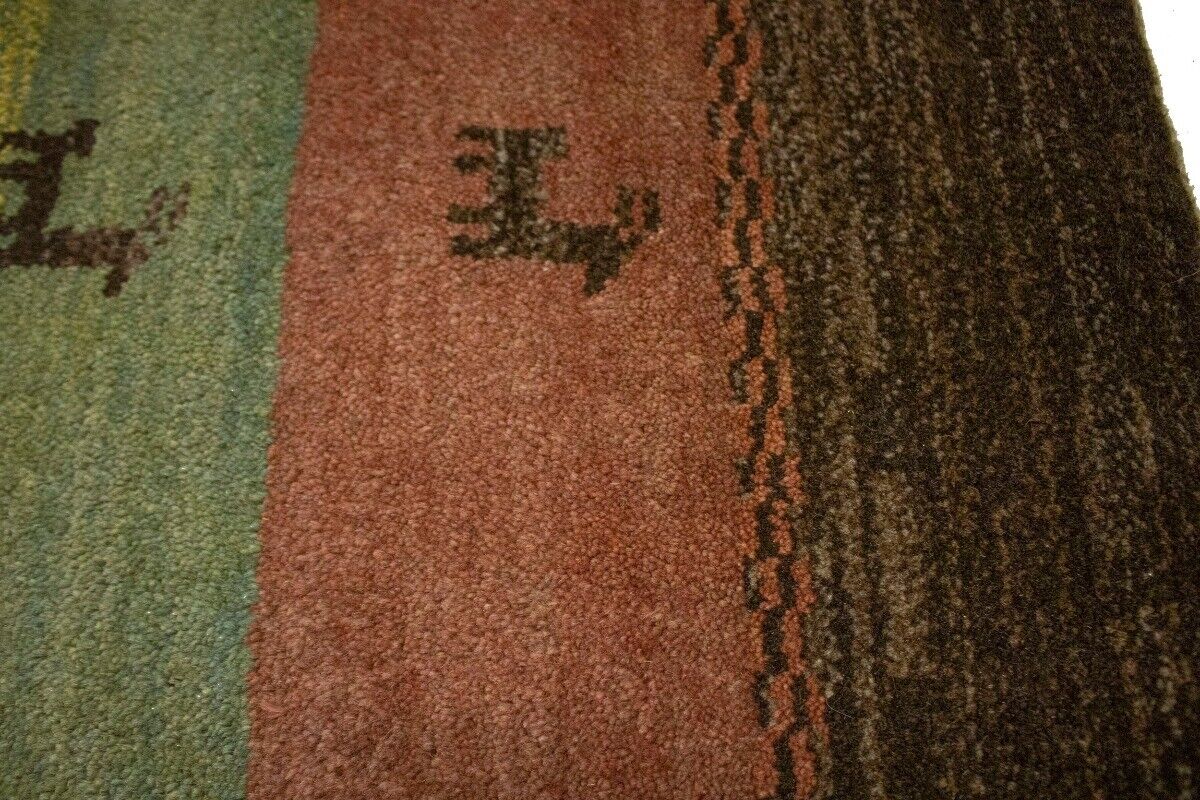 3'3X4'9 Ft Handmade Modern Gabbeh Oriental Rug