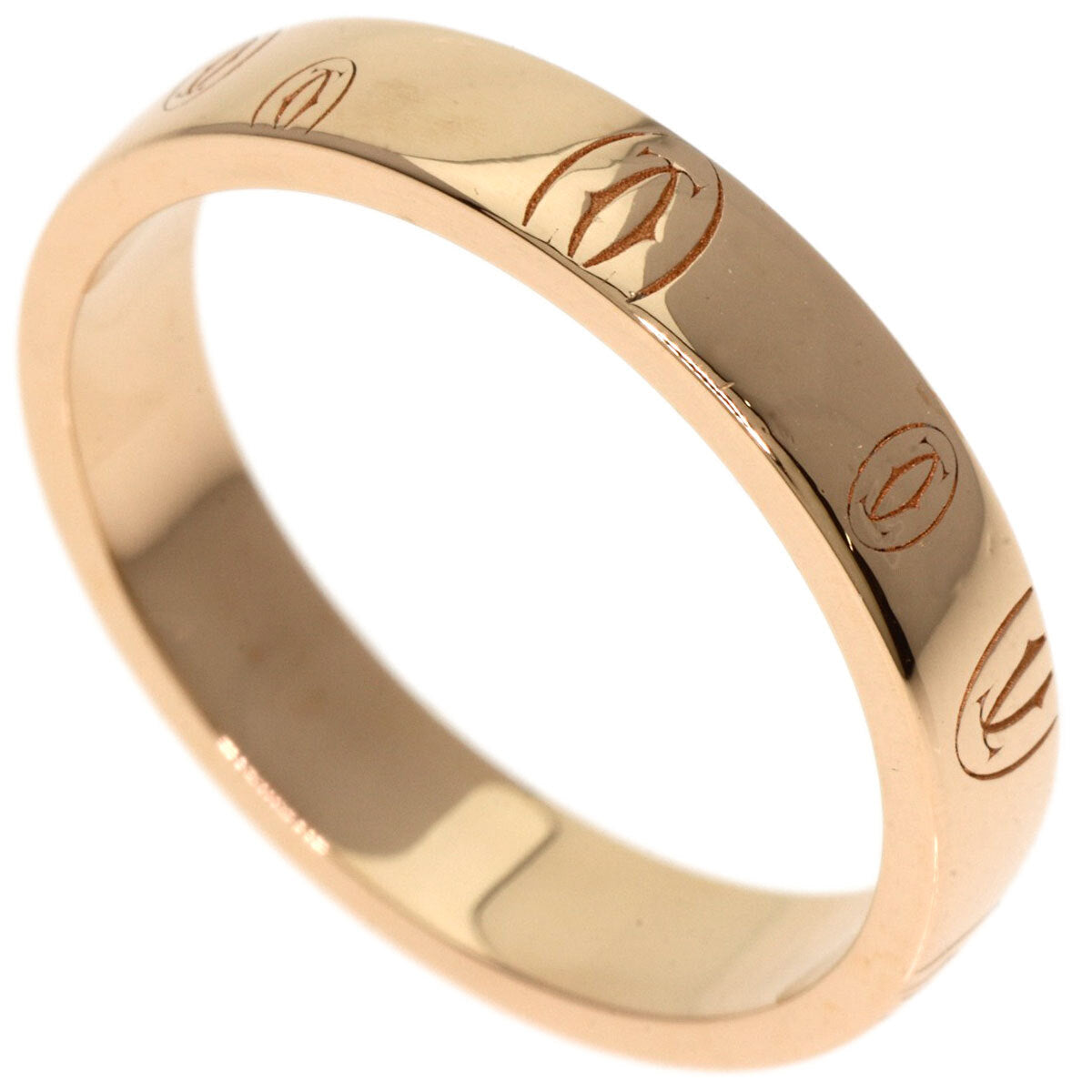 Cartier Ring Happy Birthday # 56 K18 Pink Gold