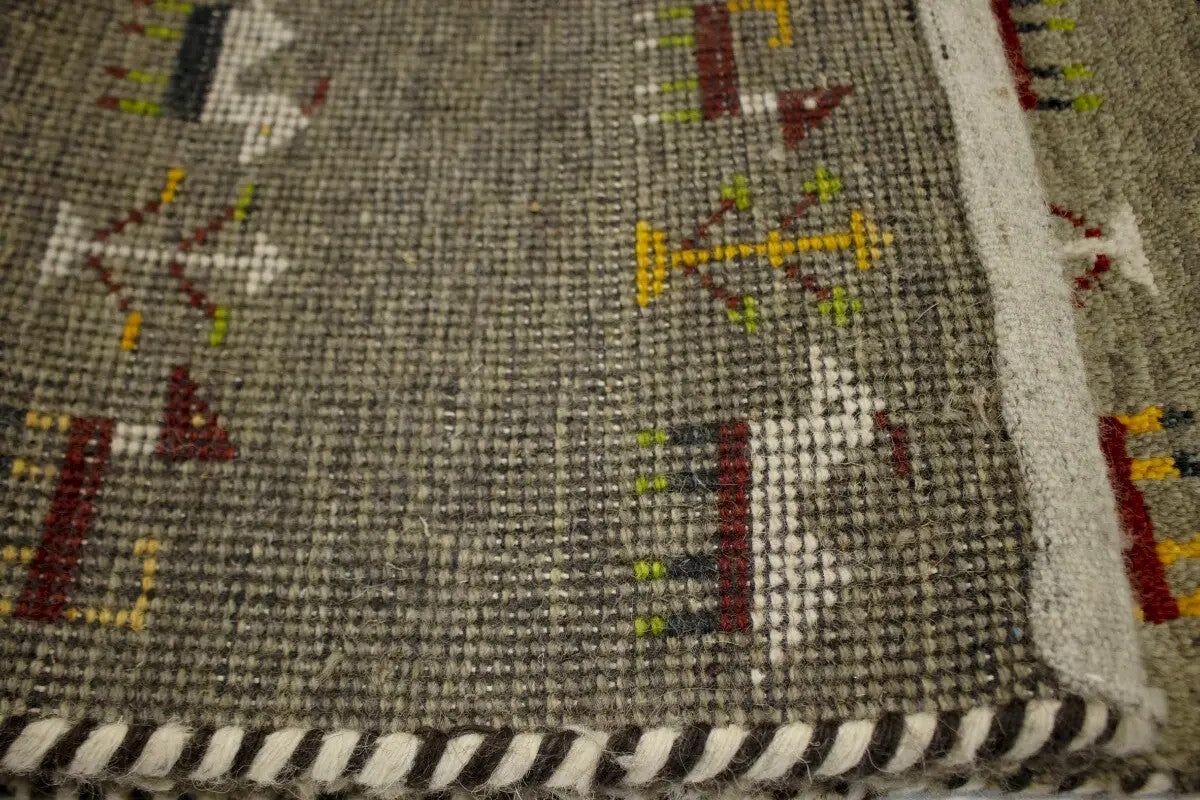 Handmade Tribal Oriental Area Rug Brownish Gray