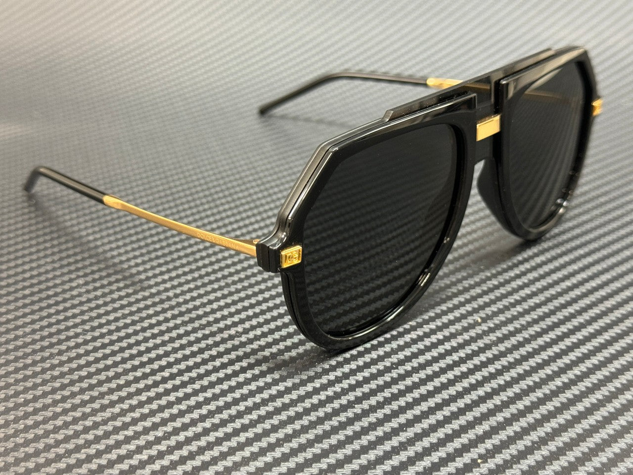DOLCE & GABBANA DG6195 501 87 Black Dark Grey Men's 67 mm Sunglasses