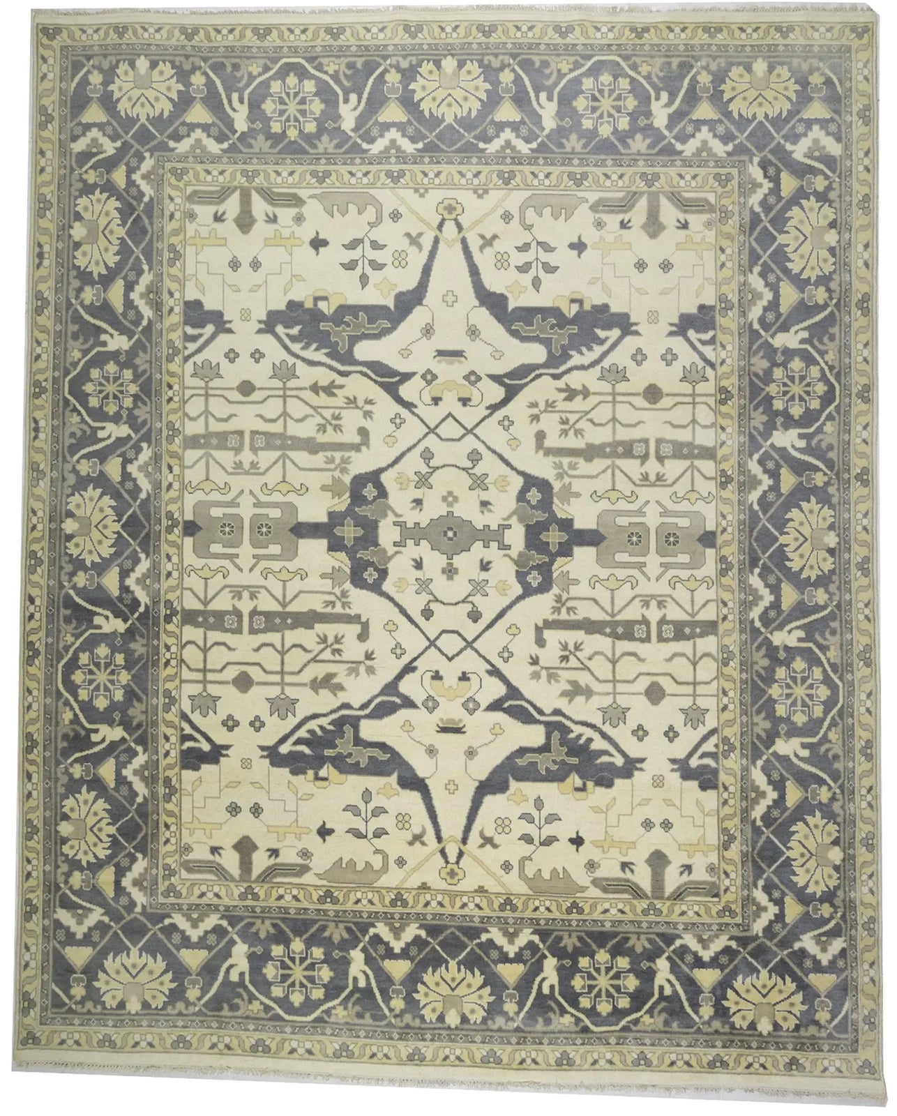 Handmade Oushak Oriental Rug 12X15 Ft Oversized