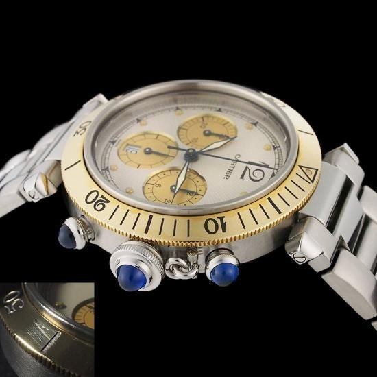 Cartier Pasha 38Mm Chronograph W31011H3 Yg/Ss