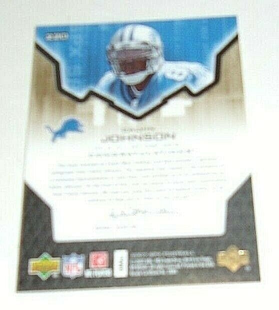 Calvin Johnson 2007 Spx Gold Game Used Triple