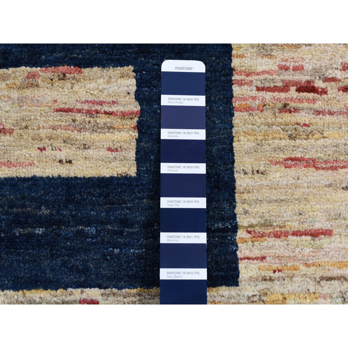 5'7"X8' Brown Pure Wool, Peshawar Gabbeh Hand Knotted On Clearance Rug