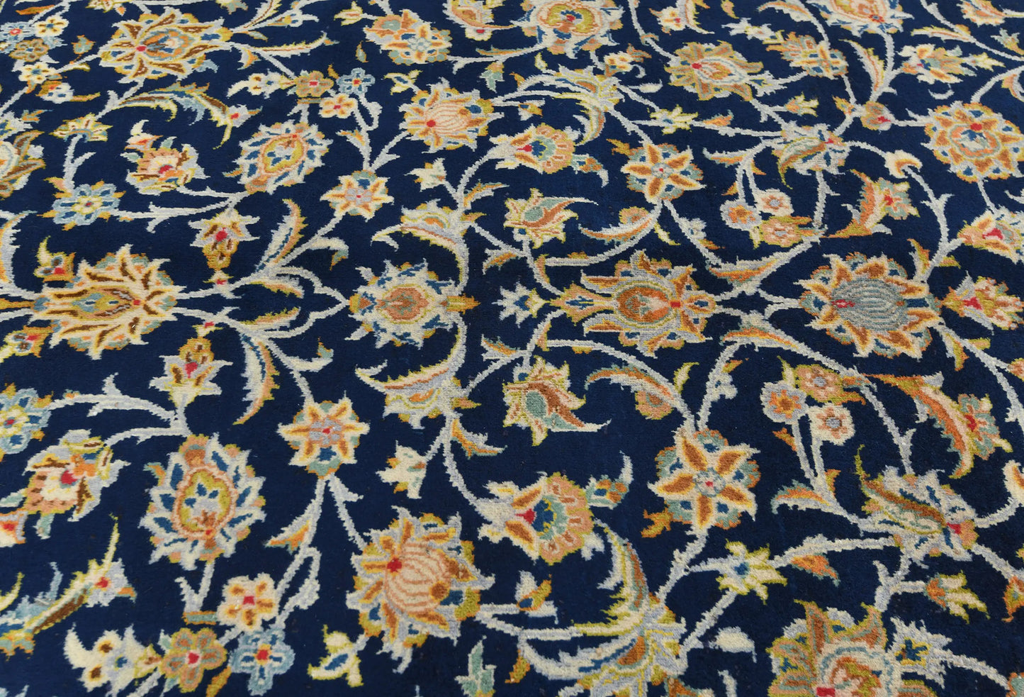 Vintage Wool Oriental Rug 9X13 Ft Floral