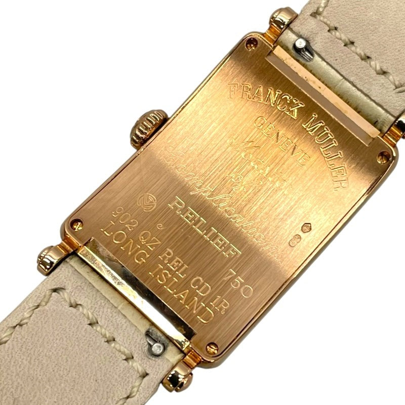Franck Muller Long Island Relief Diamond 902Qzrelcd1R White K18Pg