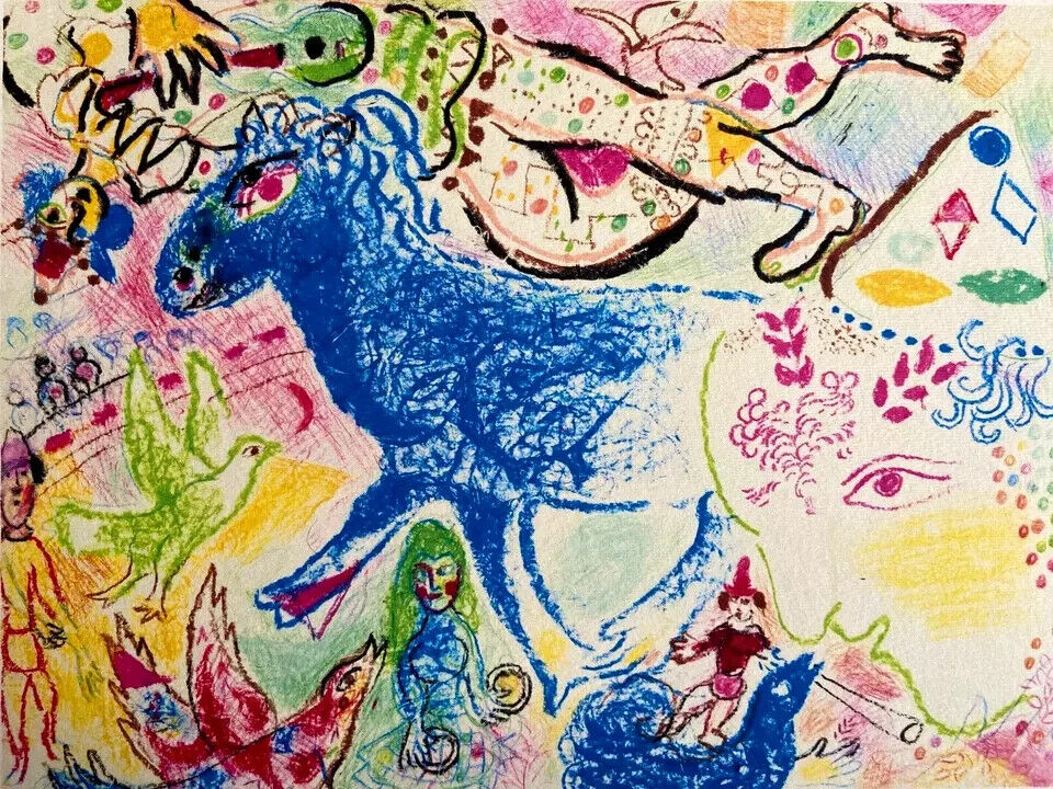 Marc Chagall Lithograph Coa Signed Hand Numbered