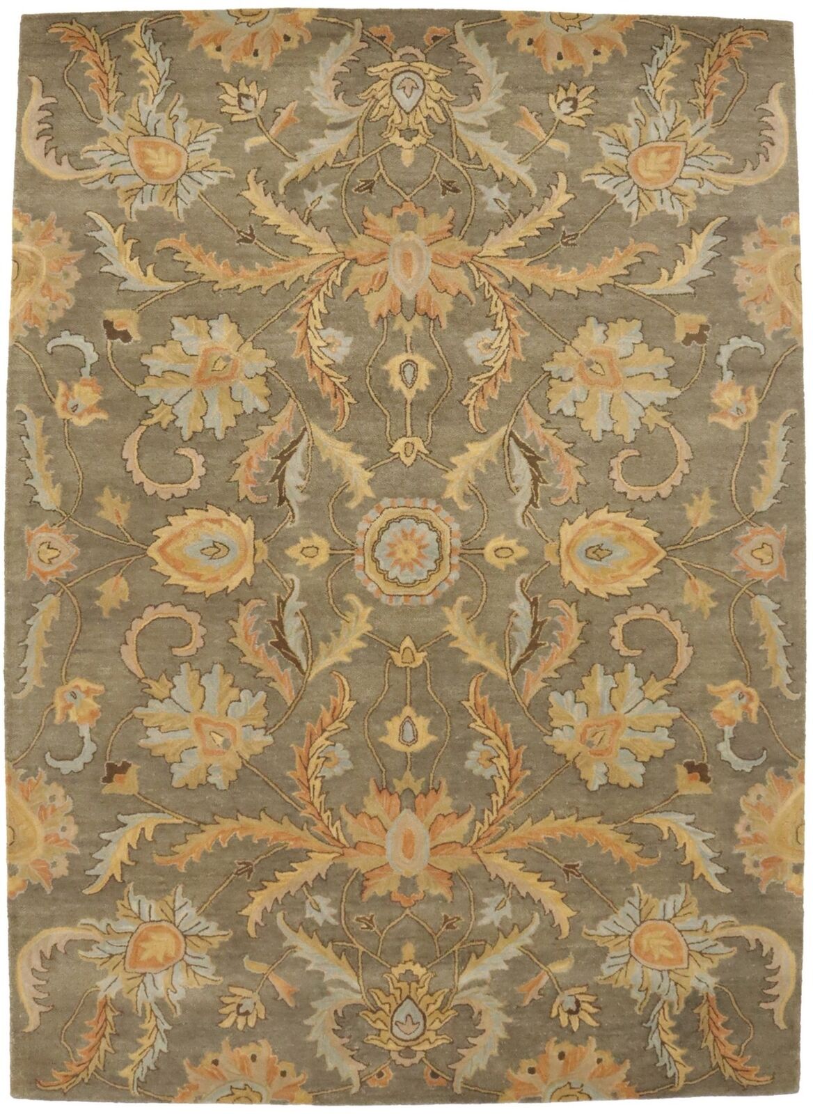 Hand-Tufted Oriental Rug Plush Modern Floral