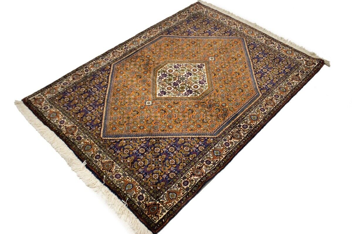 4X5 Ft Hand-Knotted Vintage Floral Rug Plush