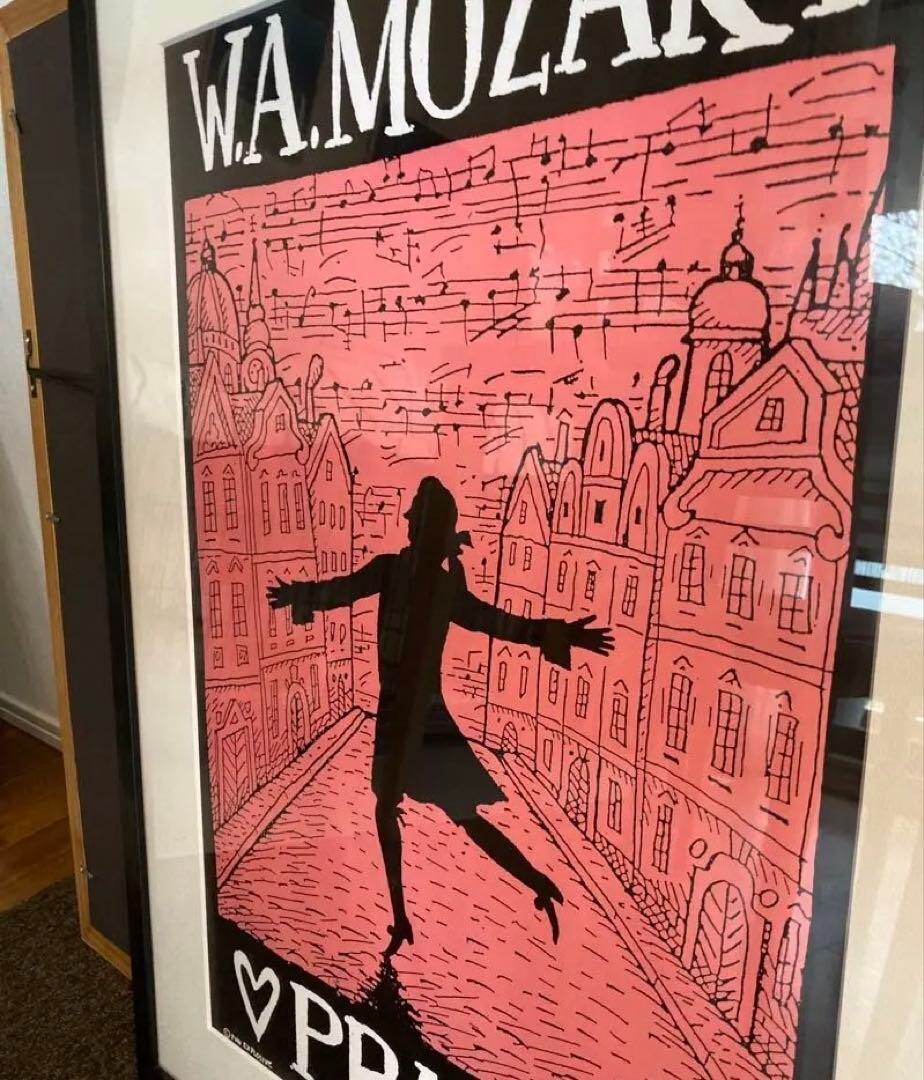 Jiri Votruba (Czech) Original Poster - W.A.Mozart