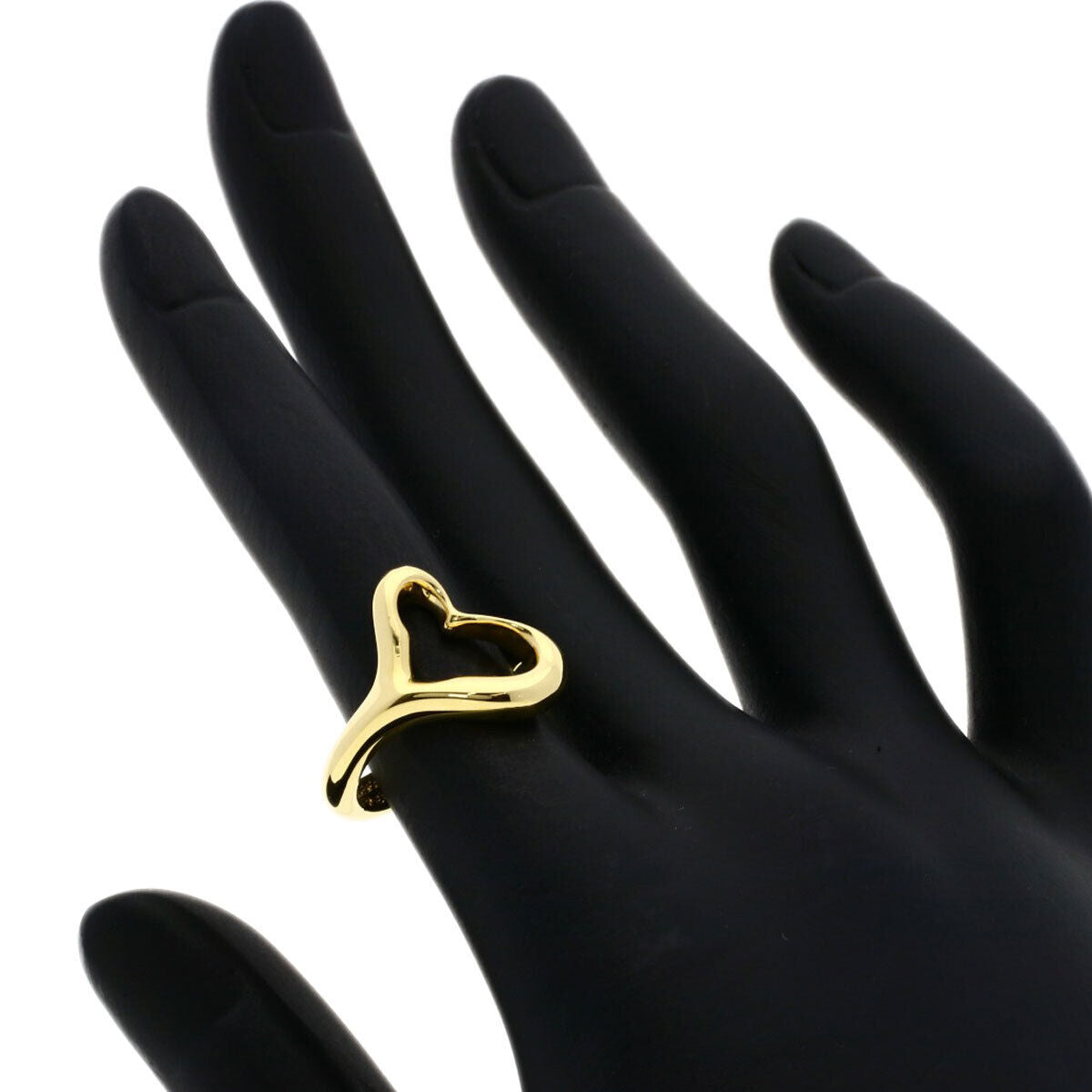 TIFFANY&Co. Ring Open heart K18 Yellow Gold