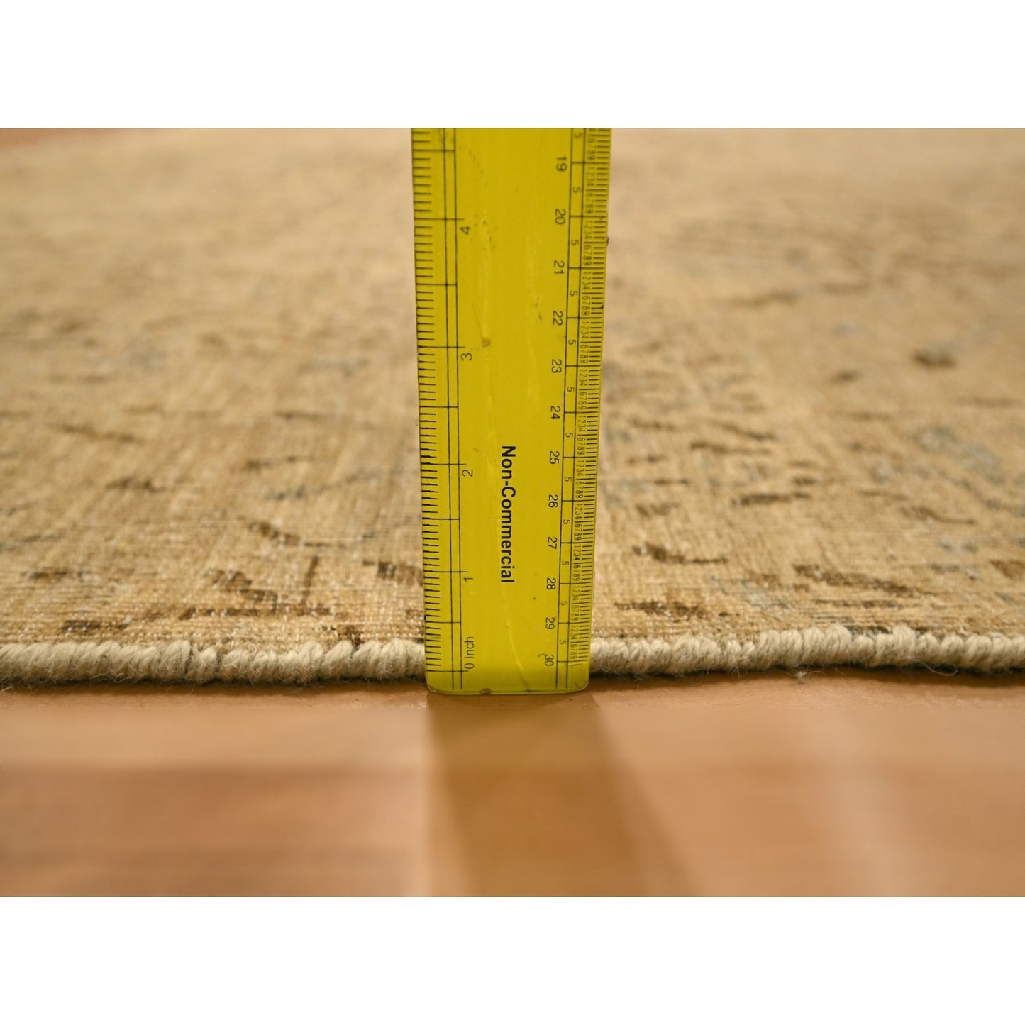 7'9"X10'1" Brown Arts And Crafts Design Natural Wool Hand Knotted Rug