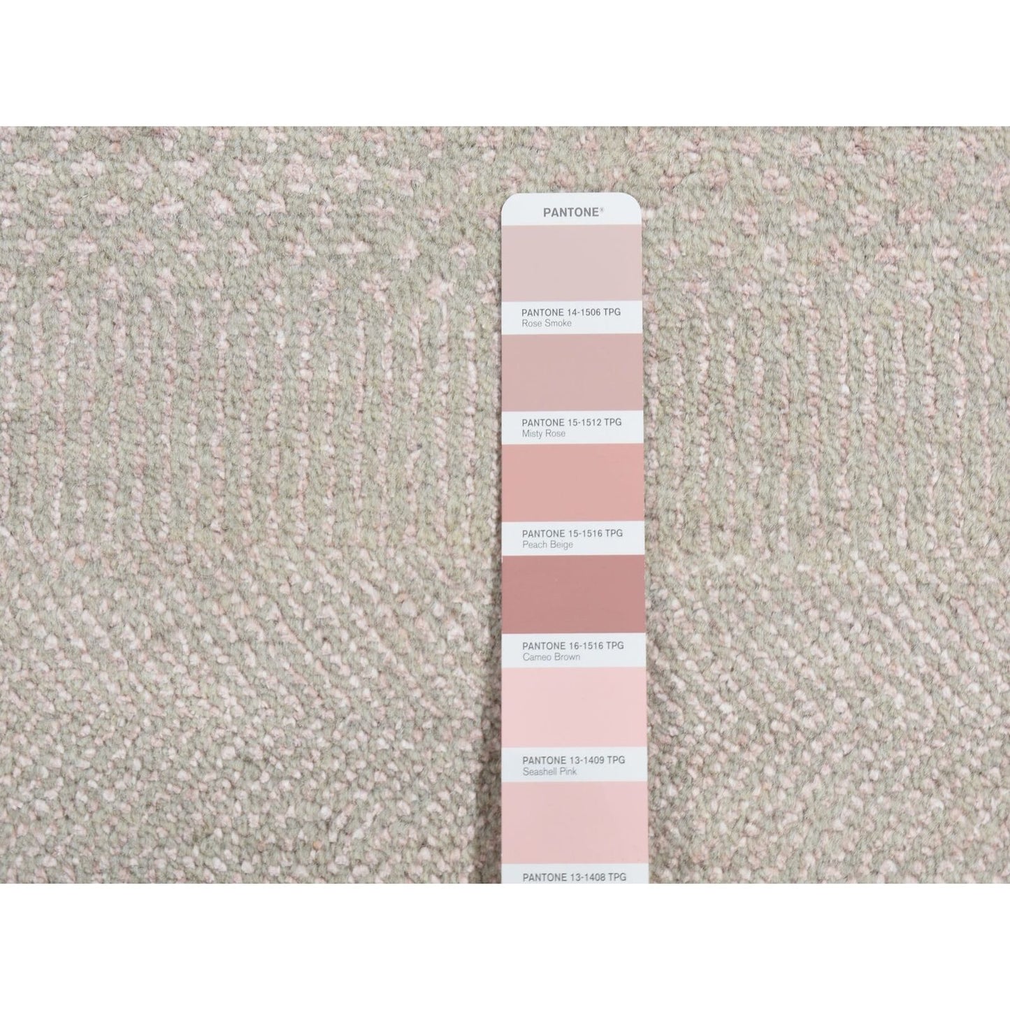 2'7"X11'3" Pink Grass Design Gabbeh Wool And Silk Hand Knotted Runner Rug