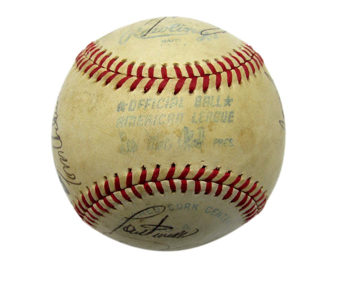 1980 Yankees Oal Team Signed Baseball (16) Reggie
